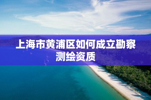 上海市黄浦区如何成立勘察测绘资质