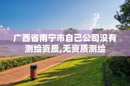 广西省南宁市自己公司没有测绘资质,无资质测绘