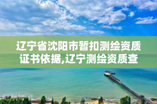 辽宁省沈阳市暂扣测绘资质证书依据,辽宁测绘资质查询。