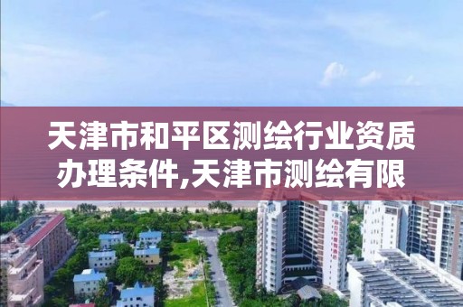 天津市和平区测绘行业资质办理条件,天津市测绘有限公司