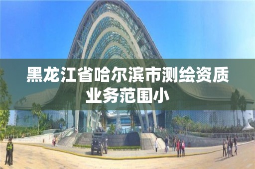 黑龙江省哈尔滨市测绘资质业务范围小