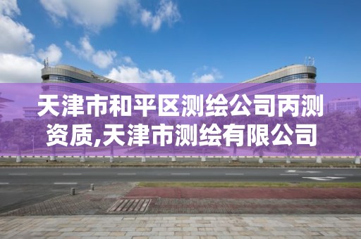 天津市和平区测绘公司丙测资质,天津市测绘有限公司