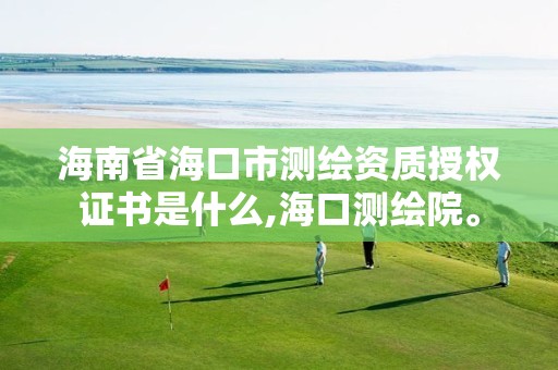 海南省海口市测绘资质授权证书是什么,海口测绘院。