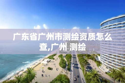 广东省广州市测绘资质怎么查,广州 测绘