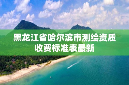 黑龙江省哈尔滨市测绘资质收费标准表最新