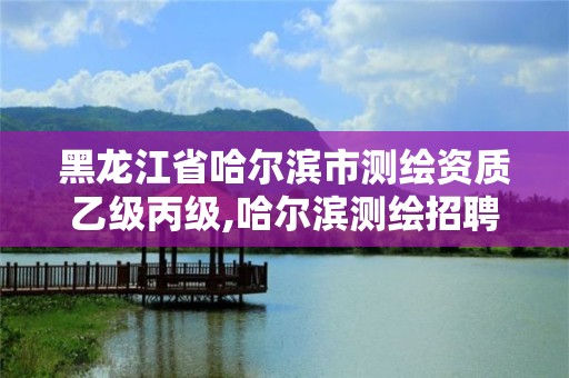 黑龙江省哈尔滨市测绘资质乙级丙级,哈尔滨测绘招聘