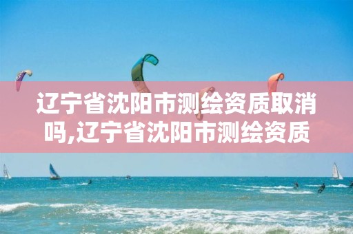 辽宁省沈阳市测绘资质取消吗,辽宁省沈阳市测绘资质取消吗现在