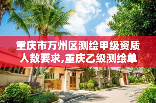 重庆市万州区测绘甲级资质人数要求,重庆乙级测绘单位