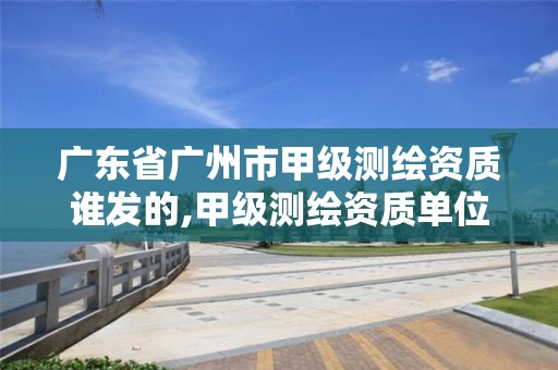 广东省广州市甲级测绘资质谁发的,甲级测绘资质单位名录2020