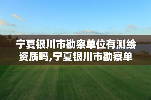 宁夏银川市勘察单位有测绘资质吗,宁夏银川市勘察单位有测绘资质吗多少钱