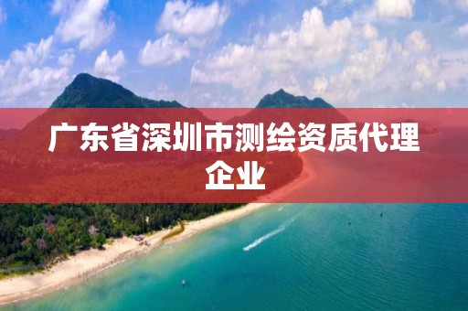 广东省深圳市测绘资质代理企业