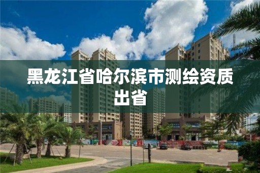 黑龙江省哈尔滨市测绘资质出省