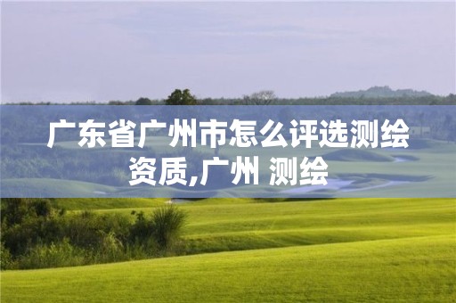 广东省广州市怎么评选测绘资质,广州 测绘