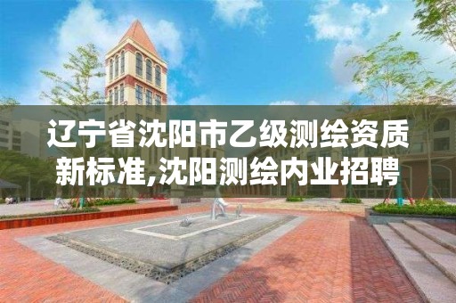 辽宁省沈阳市乙级测绘资质新标准,沈阳测绘内业招聘信息