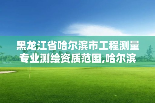 黑龙江省哈尔滨市工程测量专业测绘资质范围,哈尔滨测绘公司哪家好