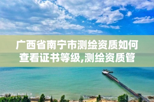 广西省南宁市测绘资质如何查看证书等级,测绘资质管理系统查询