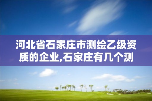 河北省石家庄市测绘乙级资质的企业,石家庄有几个测绘局