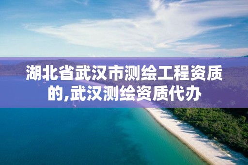 湖北省武汉市测绘工程资质的,武汉测绘资质代办