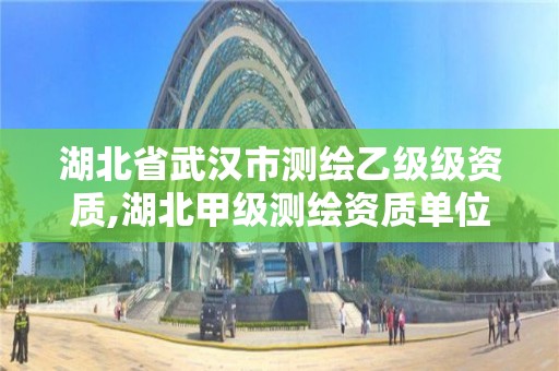 湖北省武汉市测绘乙级级资质,湖北甲级测绘资质单位