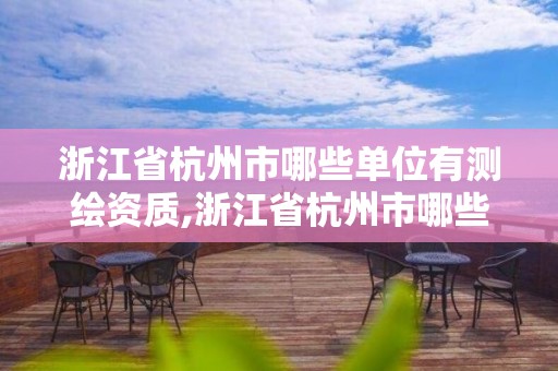 浙江省杭州市哪些单位有测绘资质,浙江省杭州市哪些单位有测绘资质的