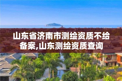 山东省济南市测绘资质不给备案,山东测绘资质查询