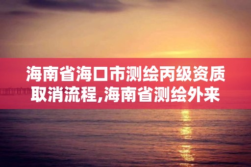 海南省海口市测绘丙级资质取消流程,海南省测绘外来单位是不是放开