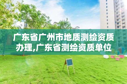 广东省广州市地质测绘资质办理,广东省测绘资质单位名单