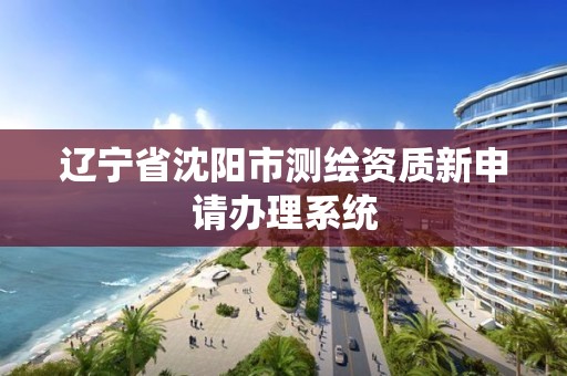 辽宁省沈阳市测绘资质新申请办理系统