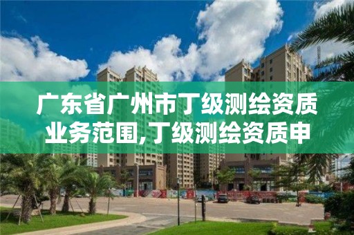 广东省广州市丁级测绘资质业务范围,丁级测绘资质申请条件