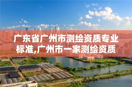 广东省广州市测绘资质专业标准,广州市一家测绘资质单位