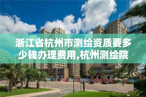 浙江省杭州市测绘资质要多少钱办理费用,杭州测绘院。