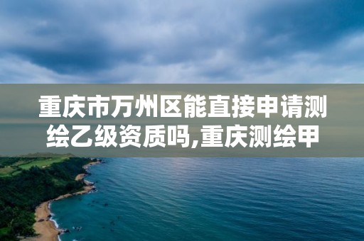 重庆市万州区能直接申请测绘乙级资质吗,重庆测绘甲级。