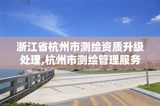 浙江省杭州市测绘资质升级处理,杭州市测绘管理服务平台