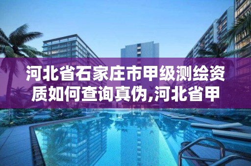 河北省石家庄市甲级测绘资质如何查询真伪,河北省甲级测绘资质单位。