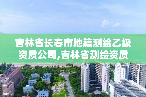 吉林省长春市地籍测绘乙级资质公司,吉林省测绘资质管理平台。