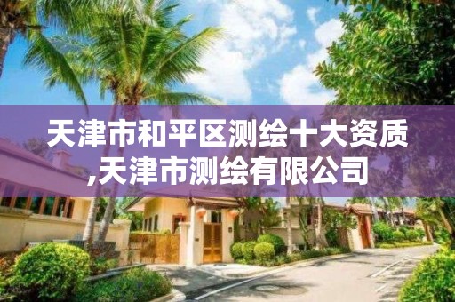 天津市和平区测绘十大资质,天津市测绘有限公司