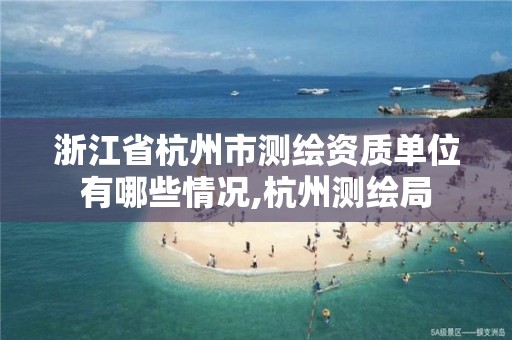 浙江省杭州市测绘资质单位有哪些情况,杭州测绘局