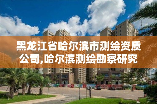 黑龙江省哈尔滨市测绘资质公司,哈尔滨测绘勘察研究院怎么样