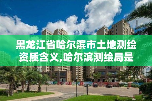 黑龙江省哈尔滨市土地测绘资质含义,哈尔滨测绘局是干什么的