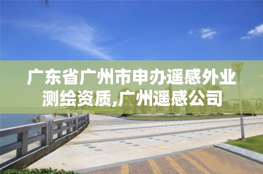 广东省广州市申办遥感外业测绘资质,广州遥感公司