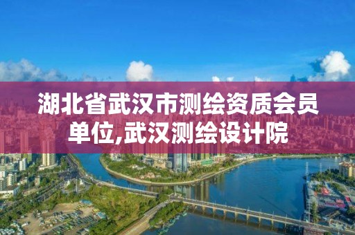 湖北省武汉市测绘资质会员单位,武汉测绘设计院