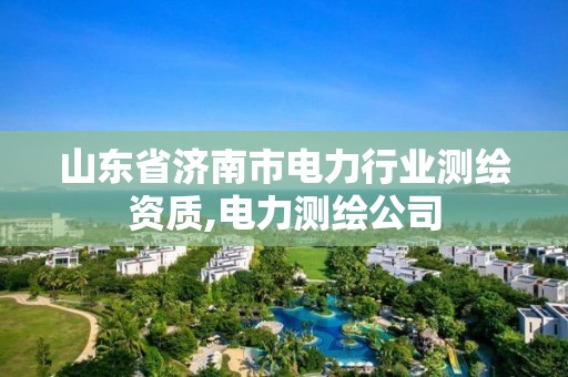 山东省济南市电力行业测绘资质,电力测绘公司