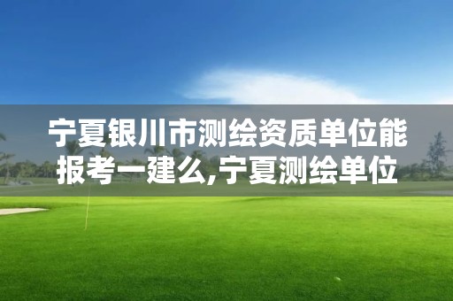 宁夏银川市测绘资质单位能报考一建么,宁夏测绘单位名录。