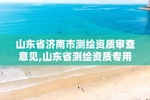 山东省济南市测绘资质审查意见,山东省测绘资质专用章图片