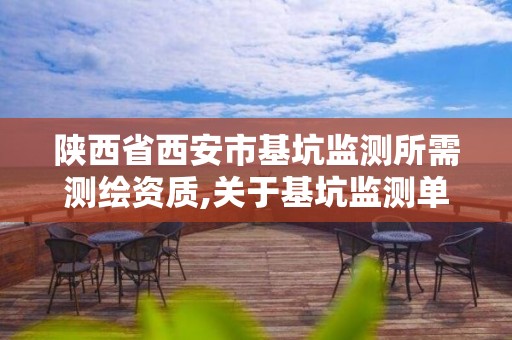 陕西省西安市基坑监测所需测绘资质,关于基坑监测单位需具勘察资质的文件