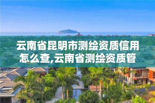 云南省昆明市测绘资质信用怎么查,云南省测绘资质管理办法