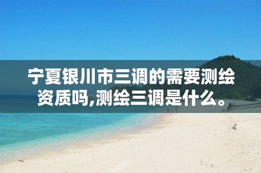 宁夏银川市三调的需要测绘资质吗,测绘三调是什么。