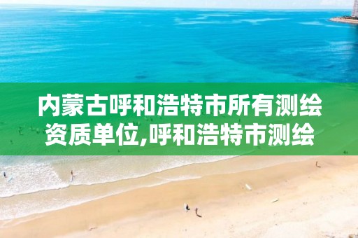 内蒙古呼和浩特市所有测绘资质单位,呼和浩特市测绘公司有哪些