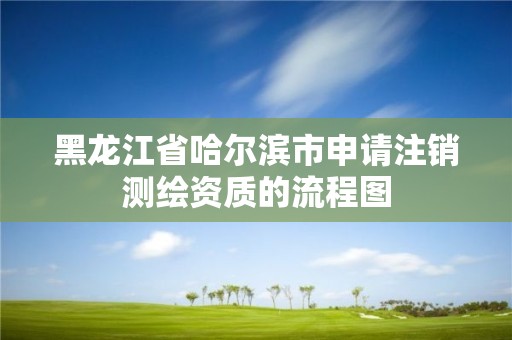 黑龙江省哈尔滨市申请注销测绘资质的流程图