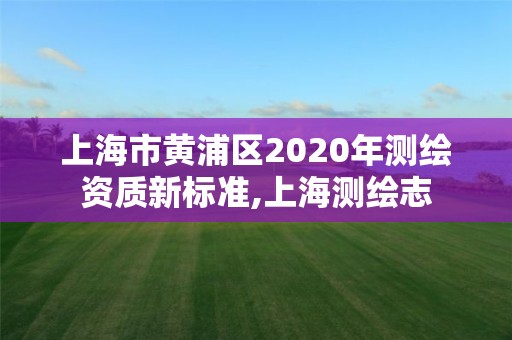 上海市黄浦区2020年测绘资质新标准,上海测绘志